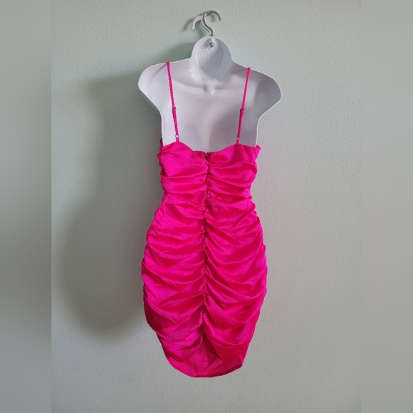 ‼️SOLD‼️Women's Wild Fable Dresses Sleeveless Ruched Satin Bodycon Dress - Picture 3 of 4